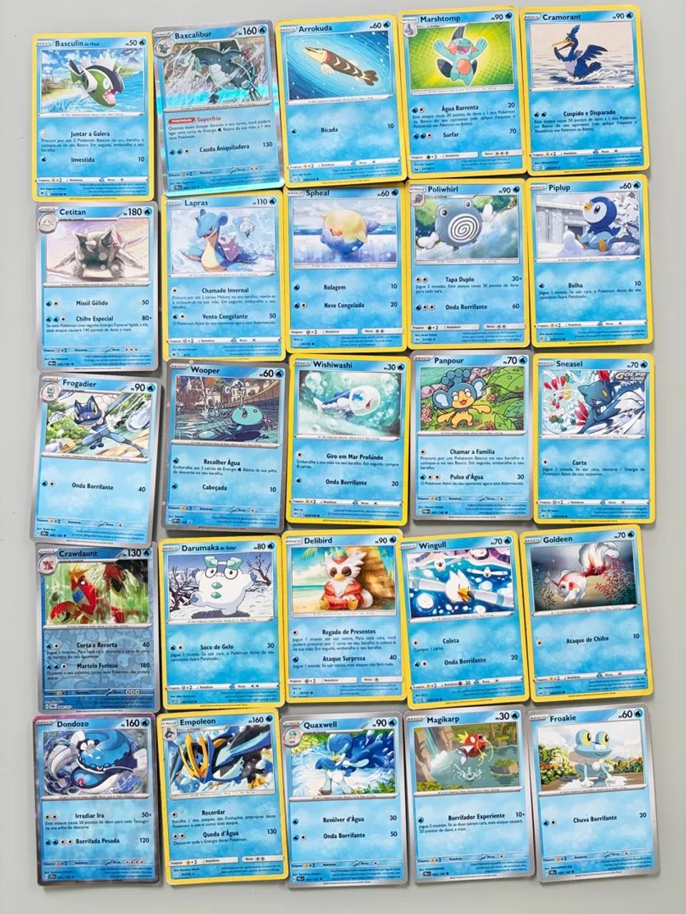 Cartas Pokémon - Comum *TIPO ÁGUA* - Foto 3