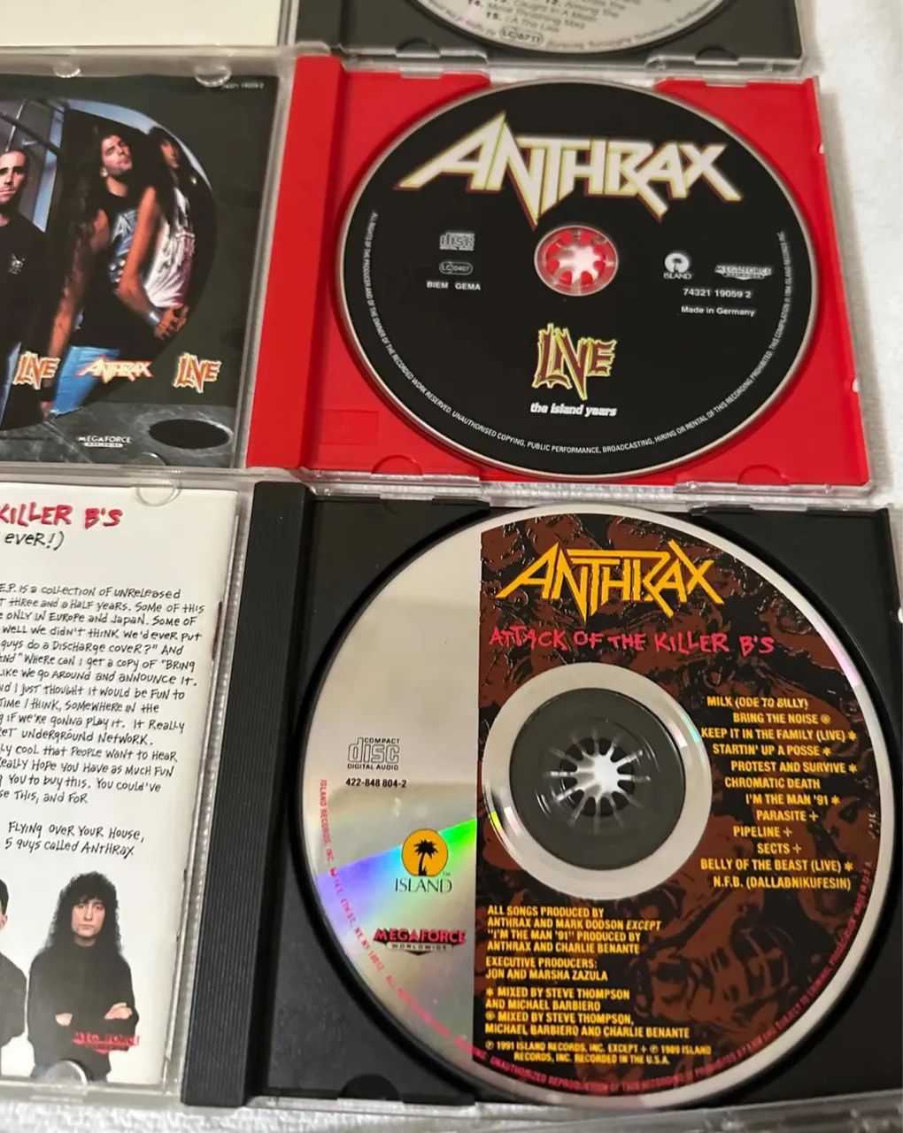 Cd anthrax colecao Heavy Metal Sepultura sodom slayer Metallica