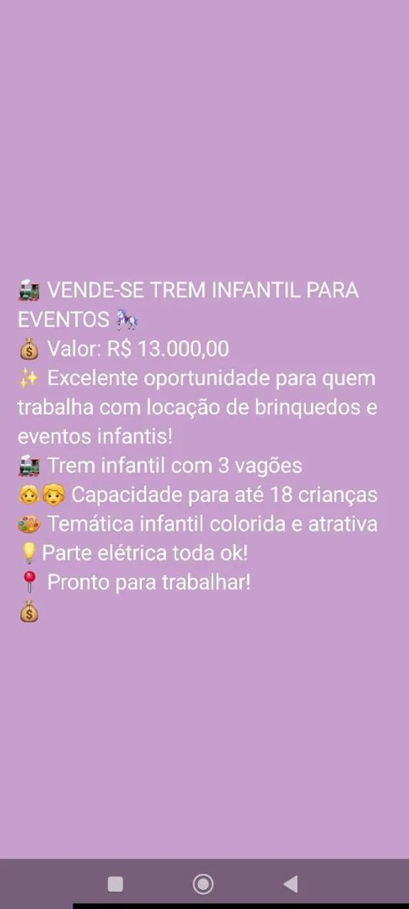 Vendo Trenzinho  - Foto 4