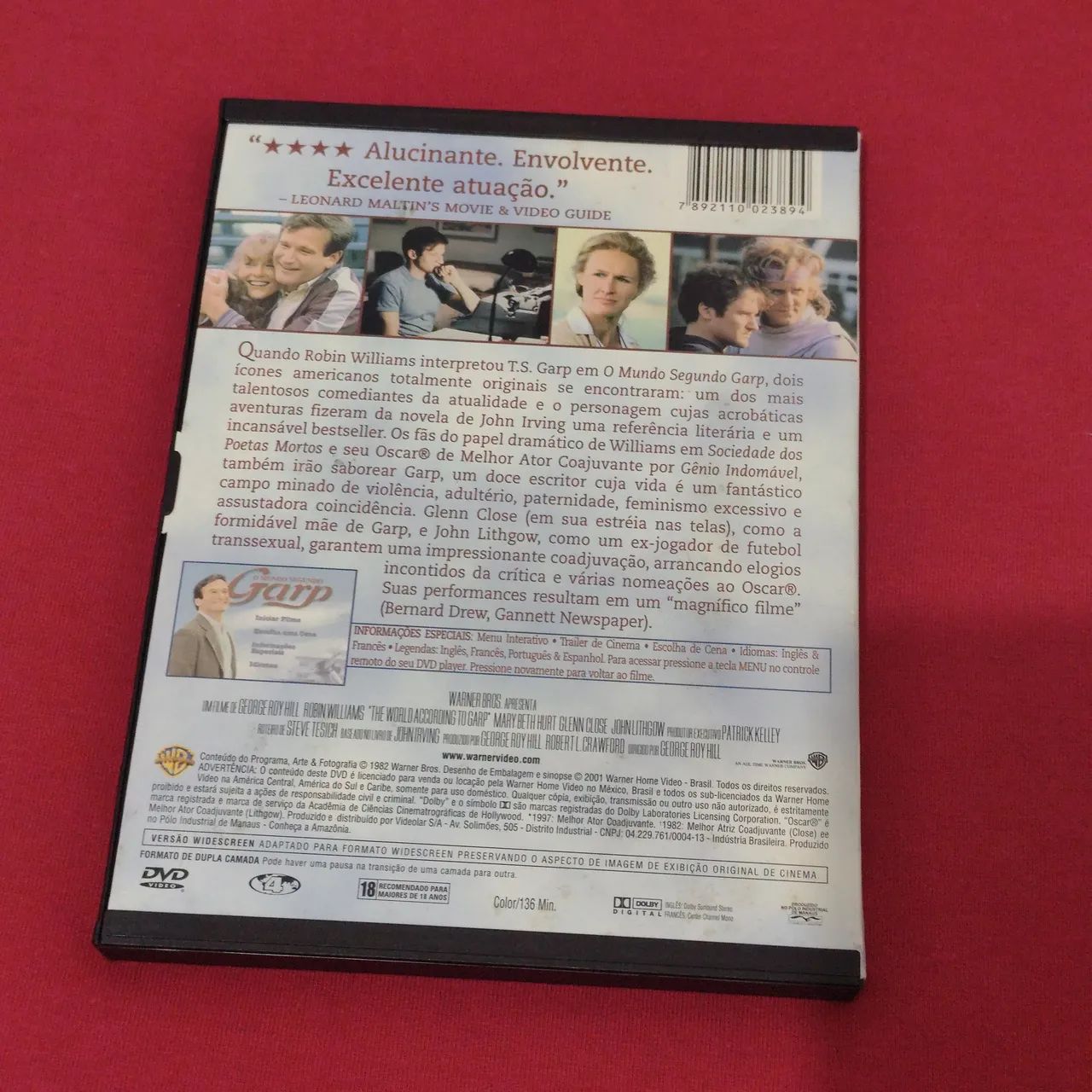 DVD O Mundo Segundo Garp - Original - Robin Williams - Foto 2