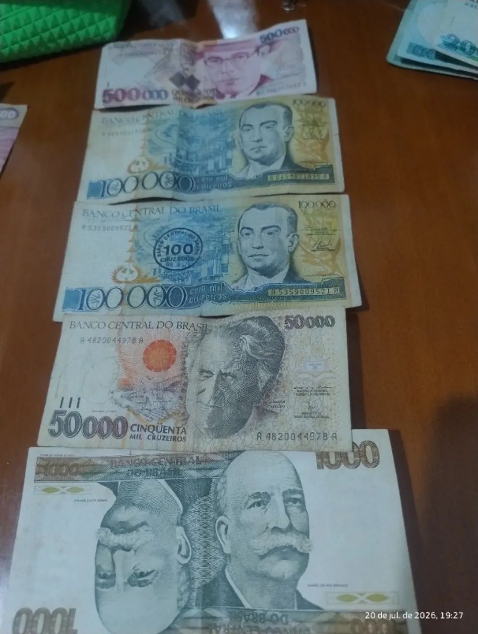notas antigas e moedas  - Foto 4