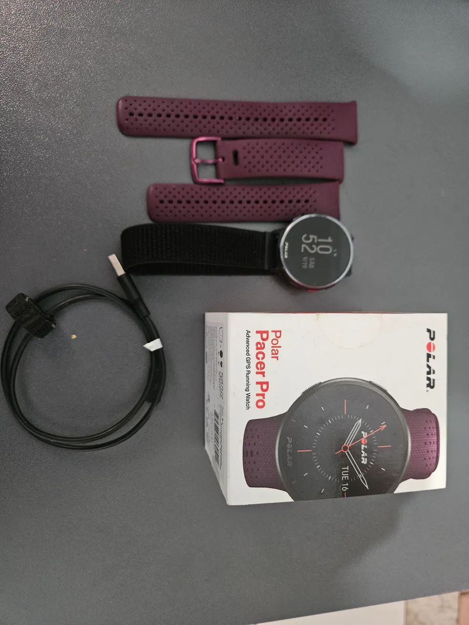 Vendo relógio Polar pacer Pro com 2 pulseiras