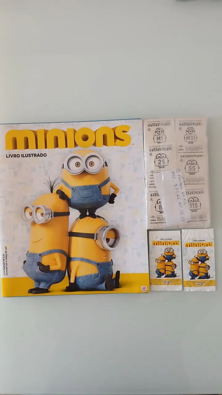 Álbuns de figurinhas - minions de 2015 - 2 Álbuns incompletos