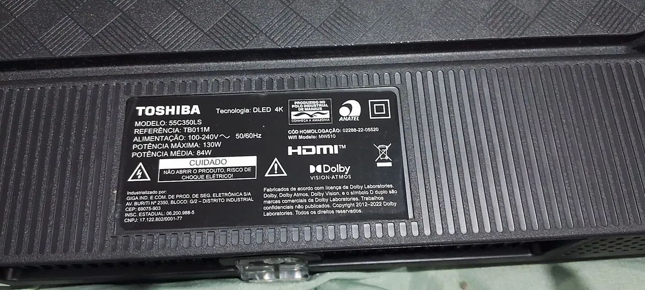 Tv toshiba 55" com defeito - Foto 3