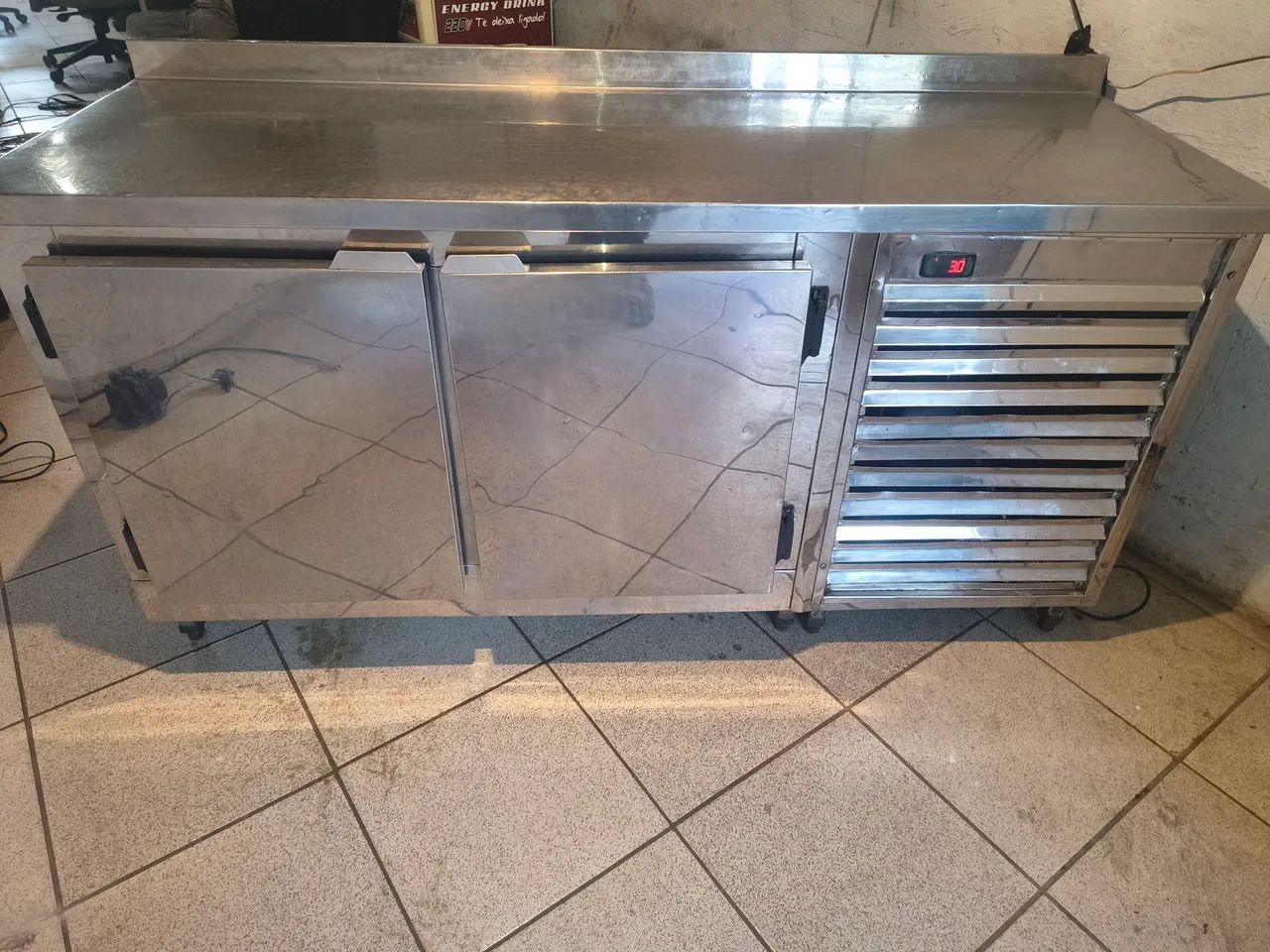 Balcão inox refrigerado 220v entrega grátis  - Foto 3