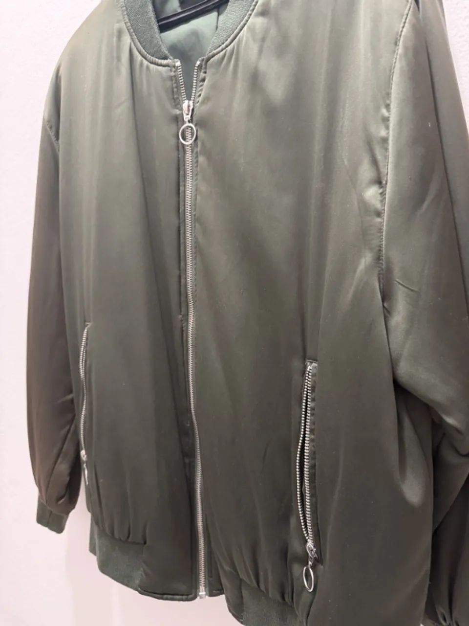 Bomber Verde Militar Zara (small, tamanho P)