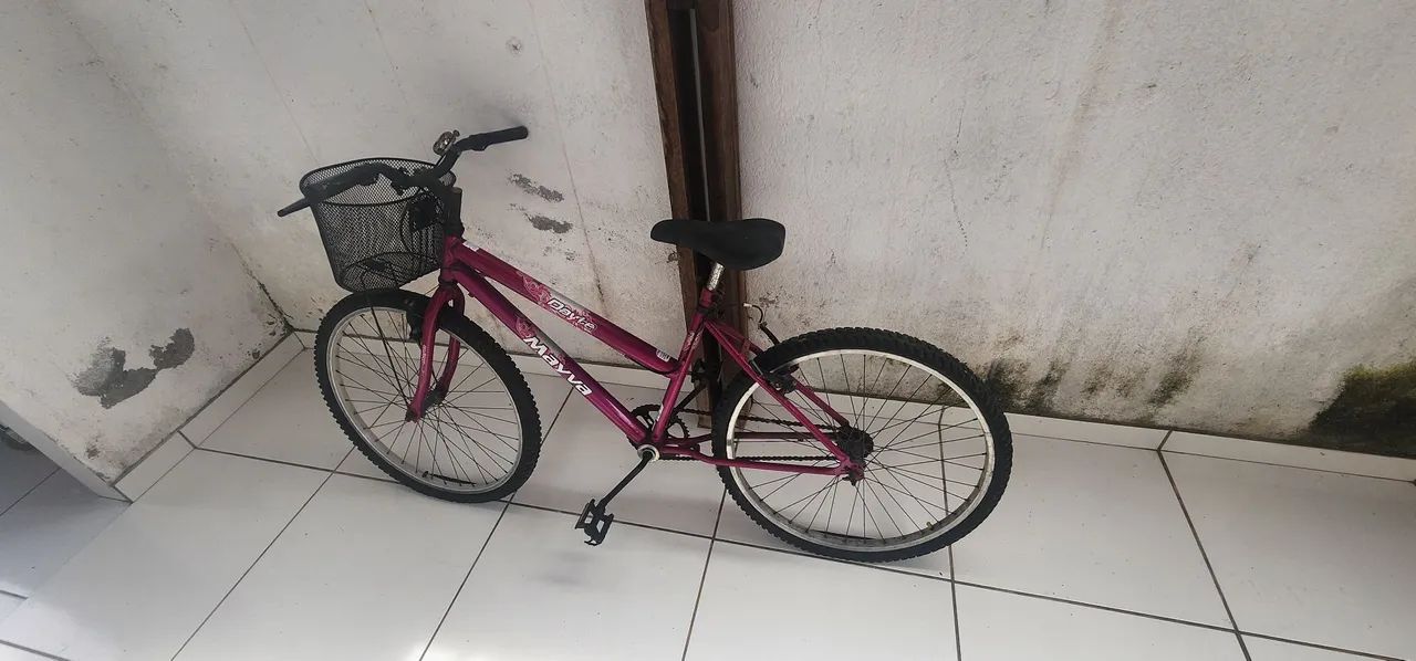 Bicicleta feminina pink com cestinha - Foto 2