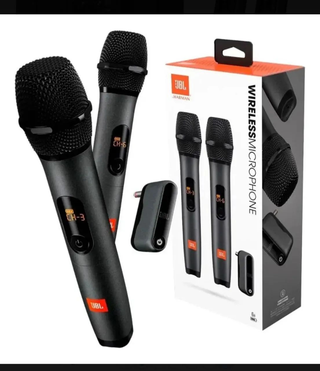 2 Microfone JBL recarregável