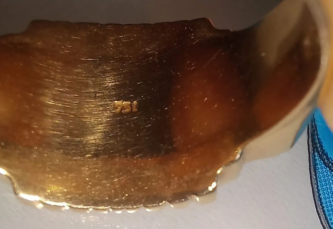 Anel ouro portugues 18 k - Foto 5