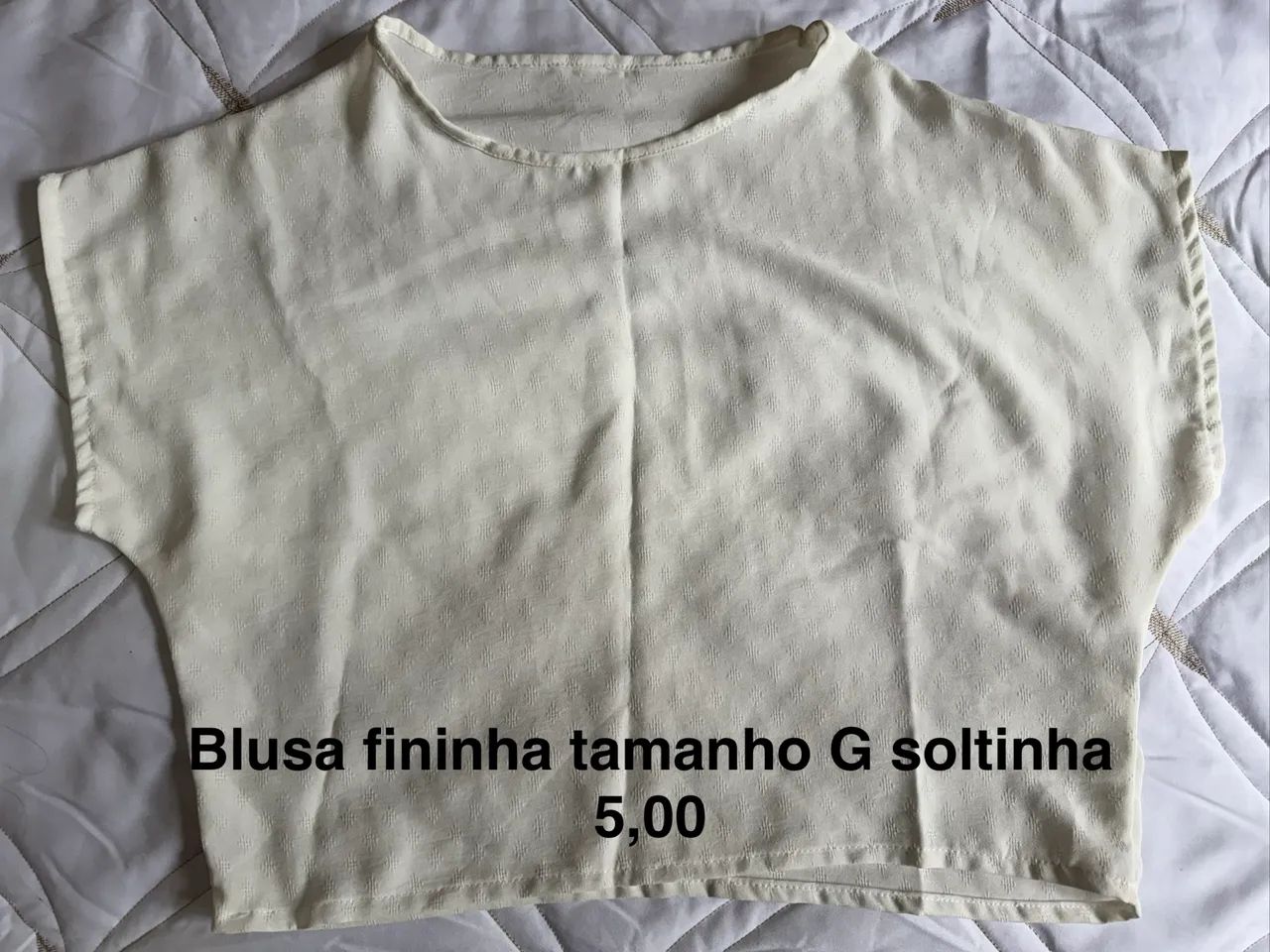 Bata offwhite tamanho G  - Foto 3