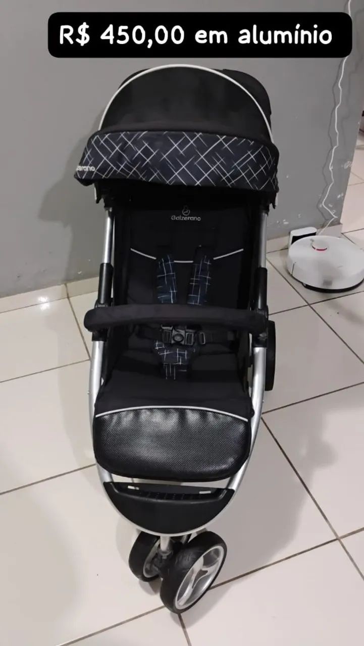 Carrinho de bebê em alumínio  - Foto 2