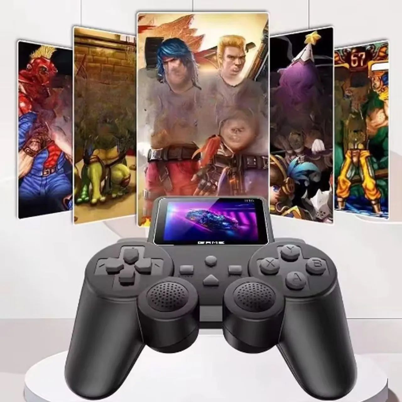 CONTROLE GAMER COM TELA 520 JOGOS
