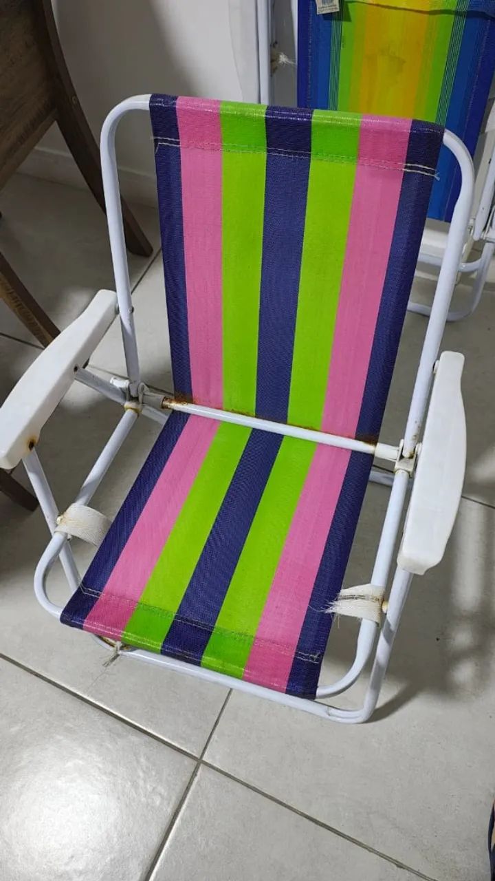 Cadeiras de praia com defeito