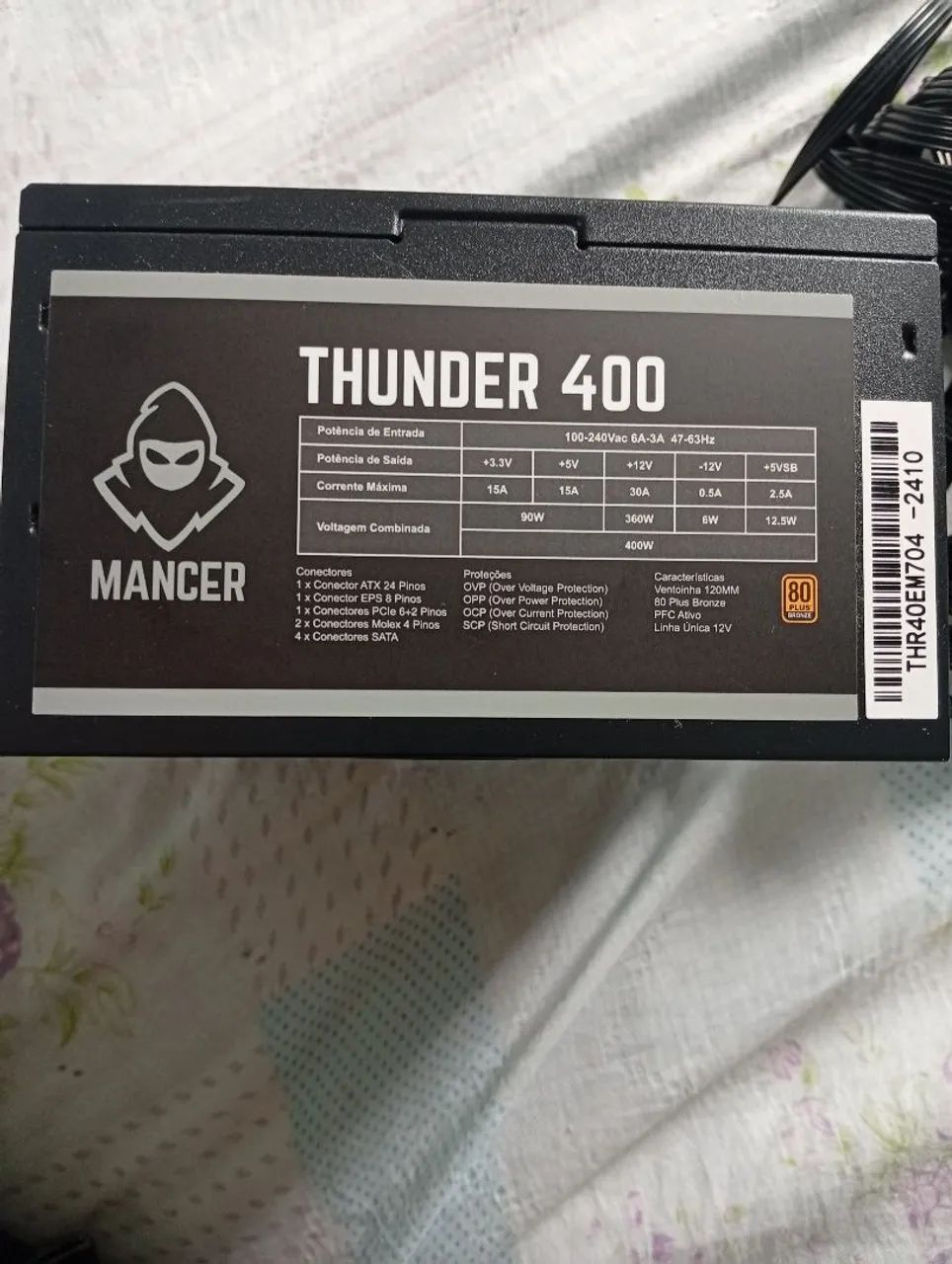 Fonte Mancer Thunder 400W 80 Plus Bronze