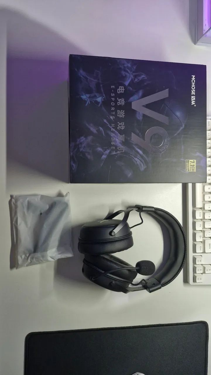 HeadSet Gamer Mchose V9 Pro Black - Foto 4