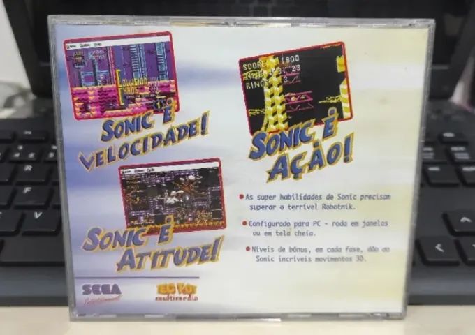 Sonic CD Tectoy original PC Windows - Foto 3