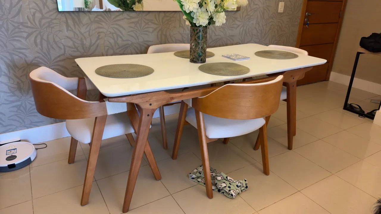 Mesa  de jantar com 4 cadeiras premium  - Foto 2