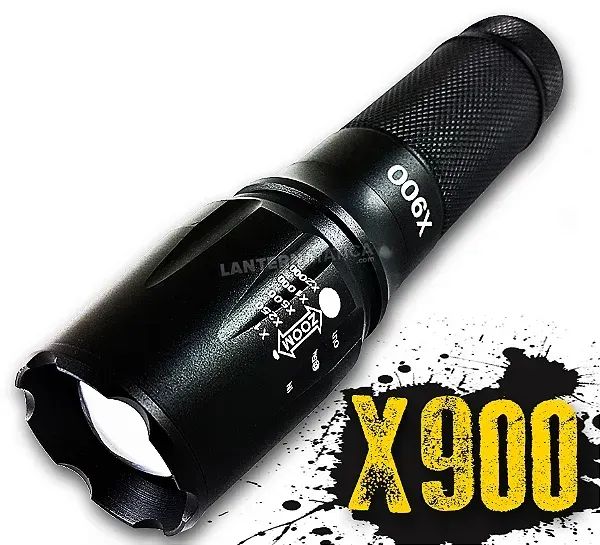 Lanterna X900 Tática com Zoom (Nova)