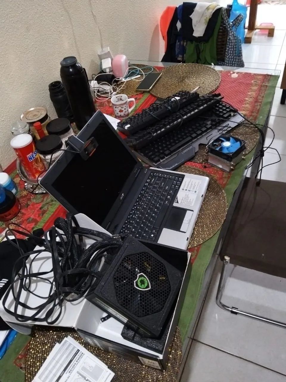 Peças e pc game,notebook 