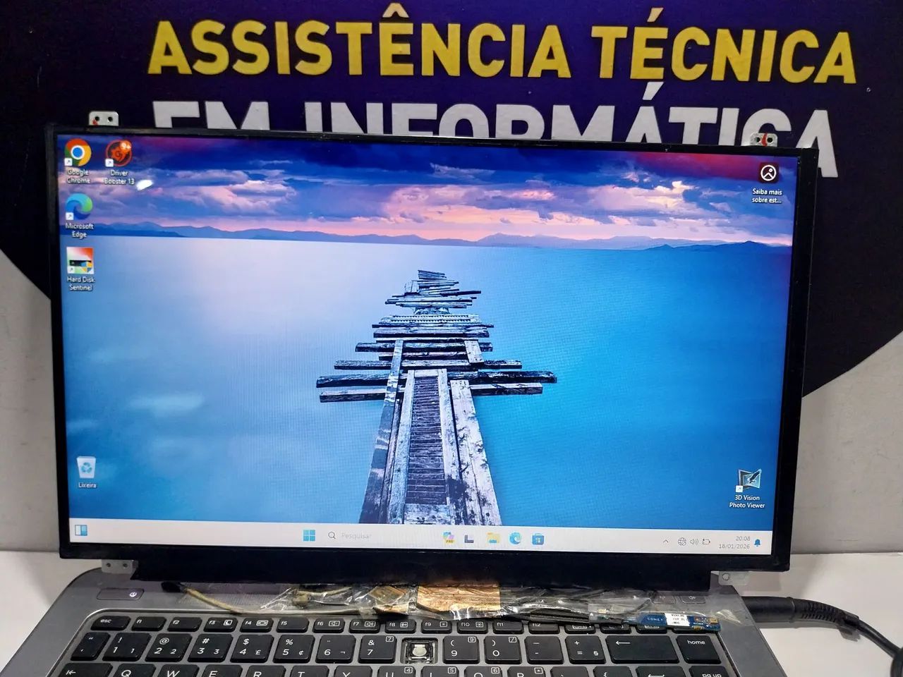 Trocamos a tela do seu Notebook 