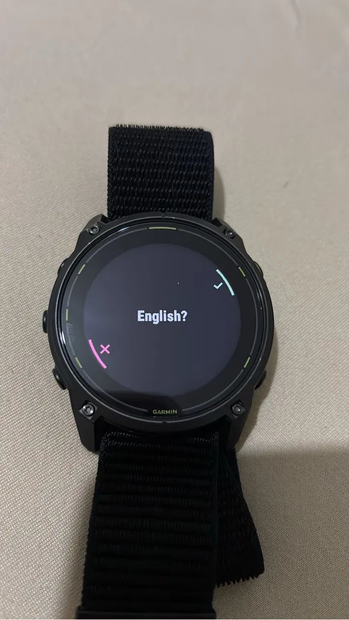 Relógio garmin enduro 3 de 51 mm com visor solar e pulseira de náilon preta