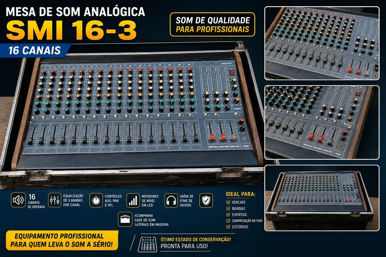Mesa de Som Analógica 