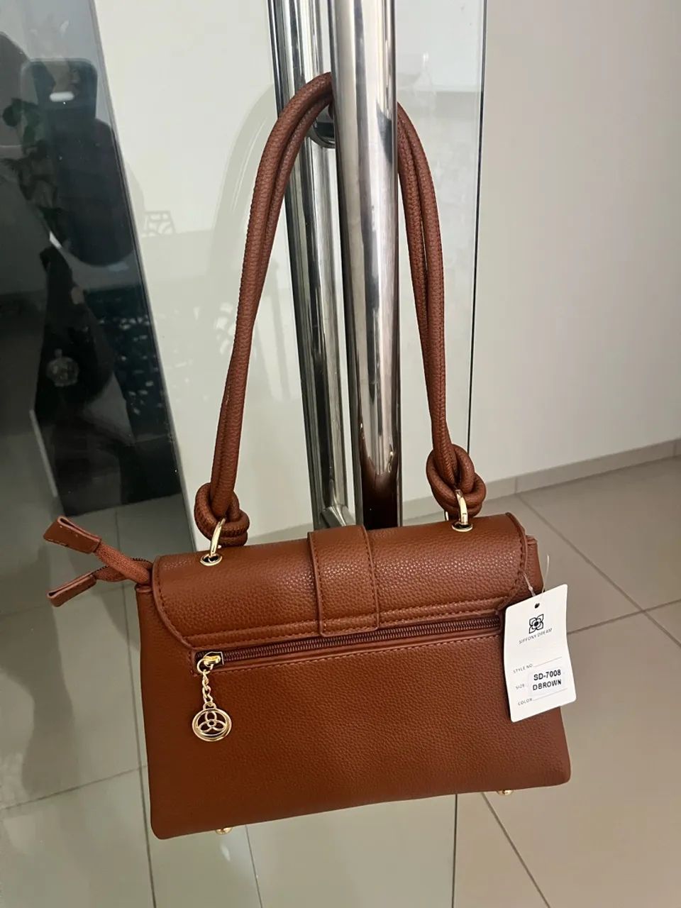 Bolsa nova couro sintético 
