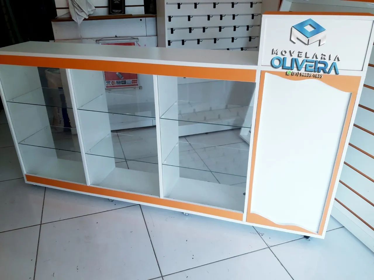 Balcão caixa com vitrine frontal e gaveta secreta fabricamos diversos modelos e valores 