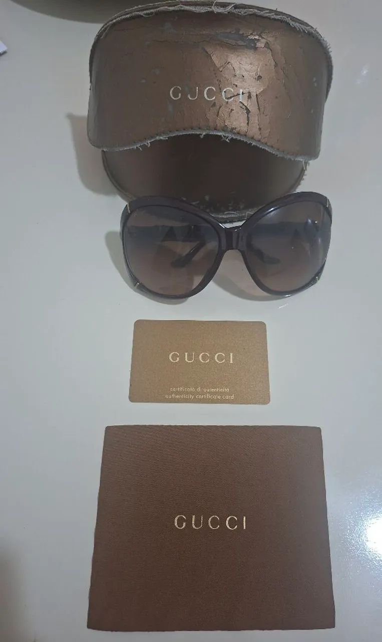 Óculos de sol da Gucci -  Comprado em Miami - Foto 2
