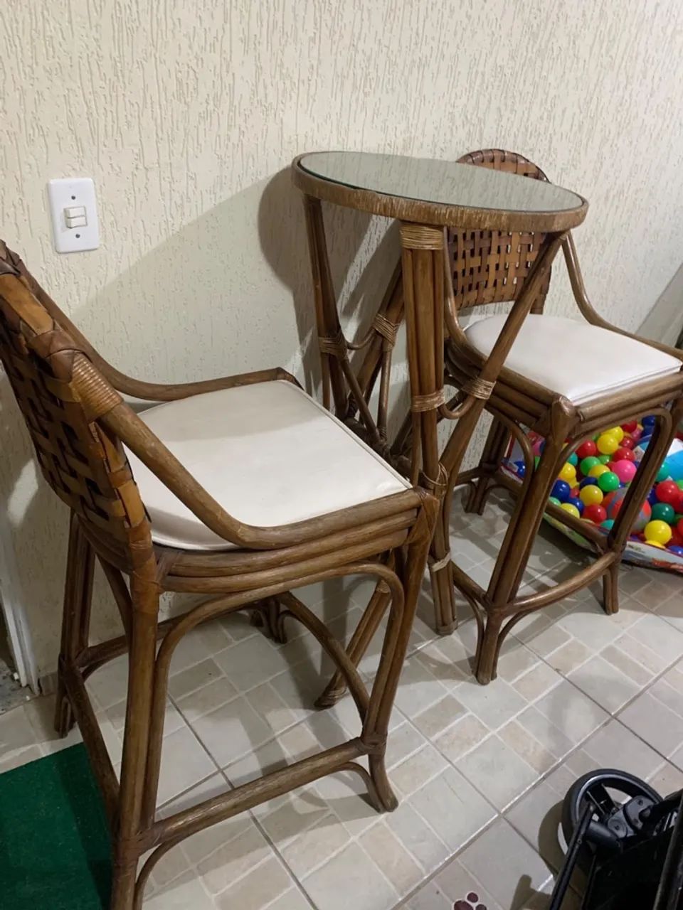 Conjunto mesa e bancos bistrô  - Foto 3