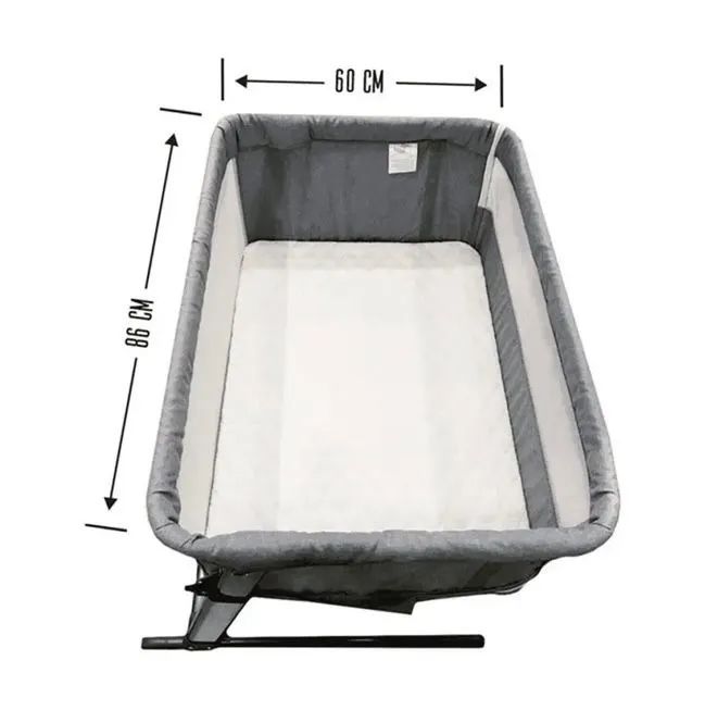 Berço Moisés Portátil 3 em 1 Cinza Dican - Foto 2
