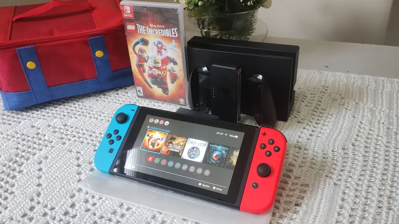 Nintendo Switch V2 Novo! + SD256GB - Foto 2