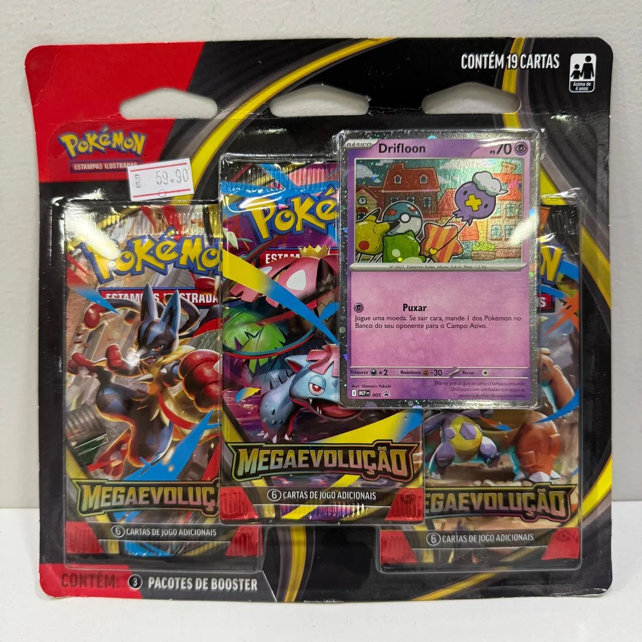 Triple Pack Mega Evolução Pokémon TCG - FFSTOREGAMES - Foto 3