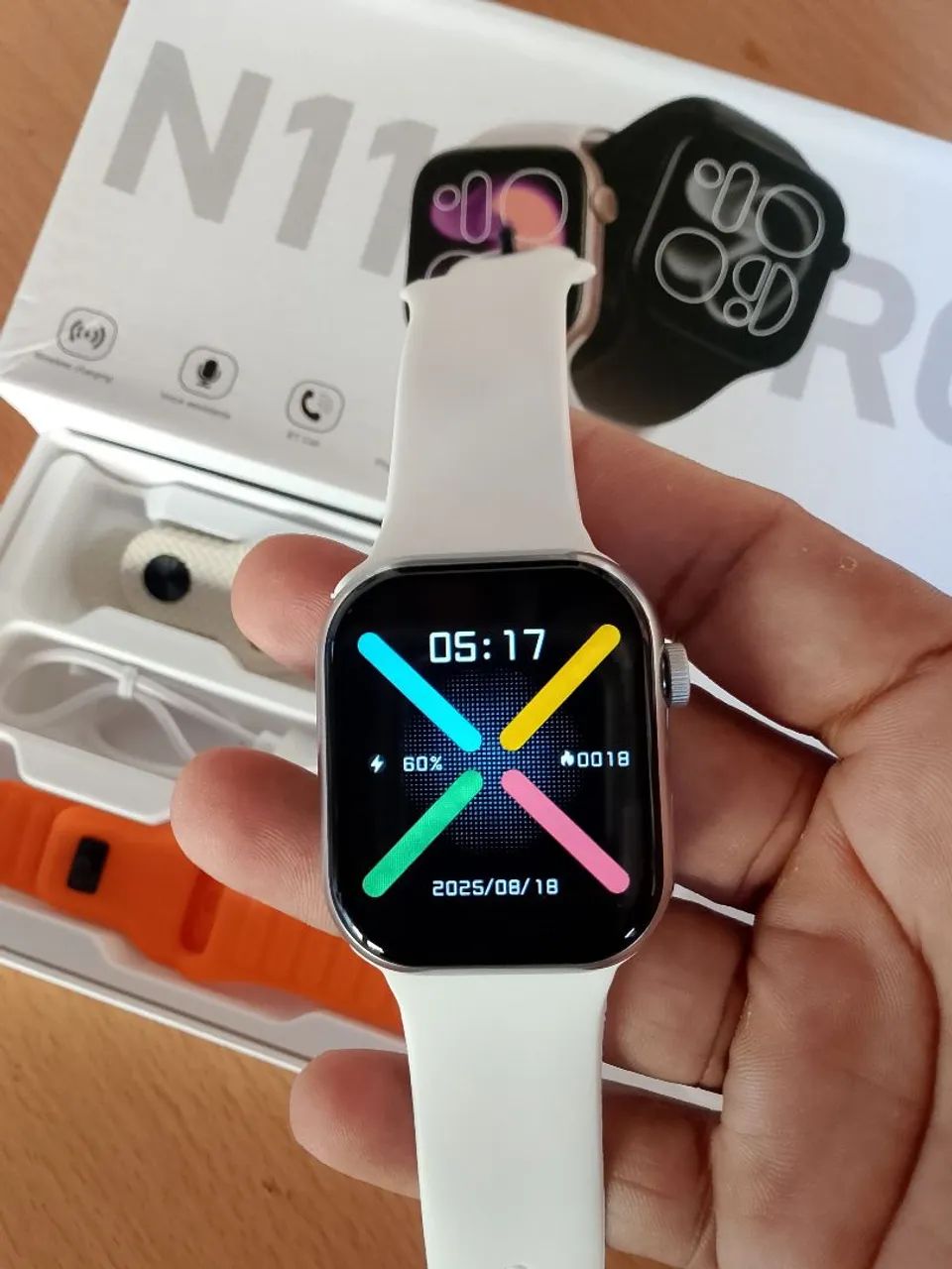 Smartwatch N11 com 3 pulseiras muito barato. - Foto 5
