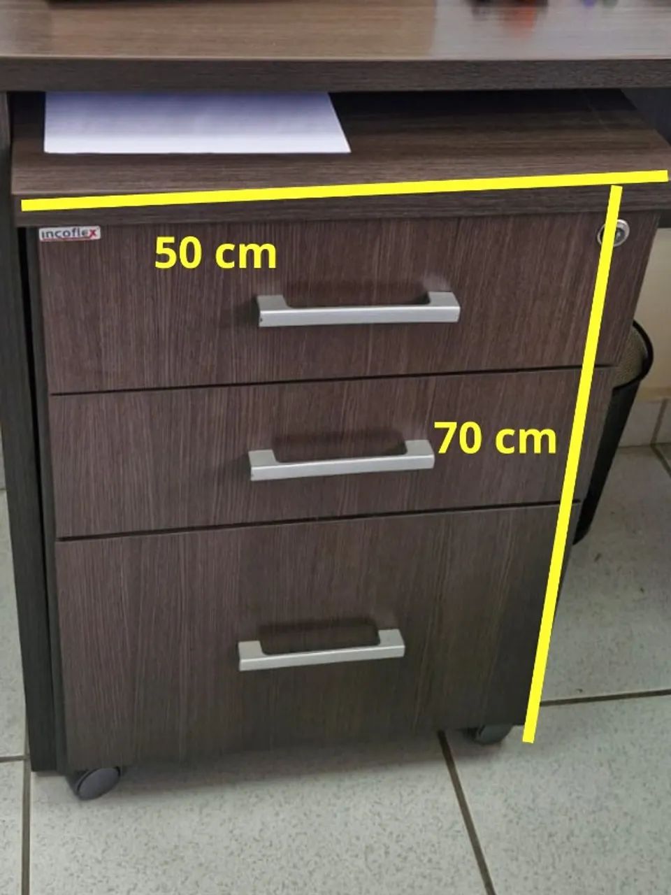 Mesa escritório em L em MDF - Foto 3