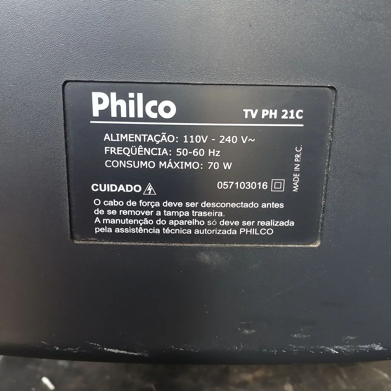 Tv philco de tubo.