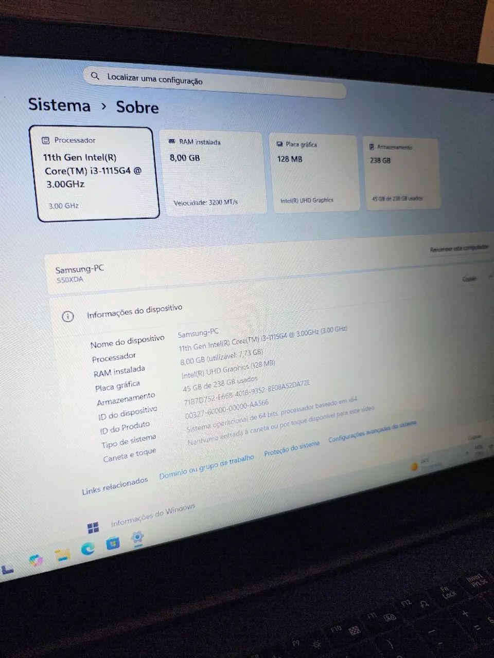 Vendo Notebook Samsung 550XDA - cinza - zerado - Foto 3