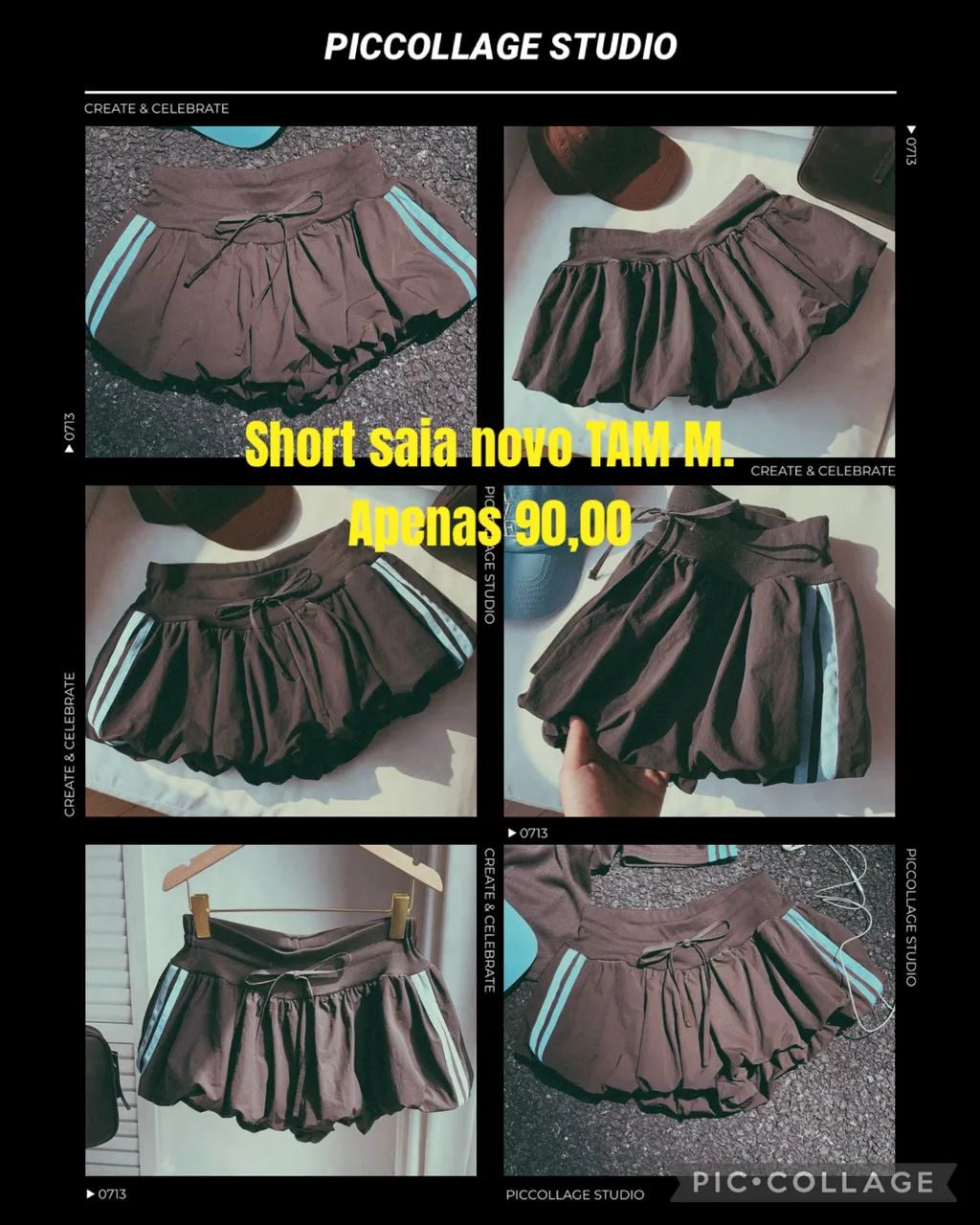 Short saia novo TAM M 