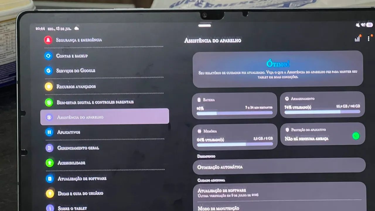 Tablet Samsung S9FE completo com case - Foto 3