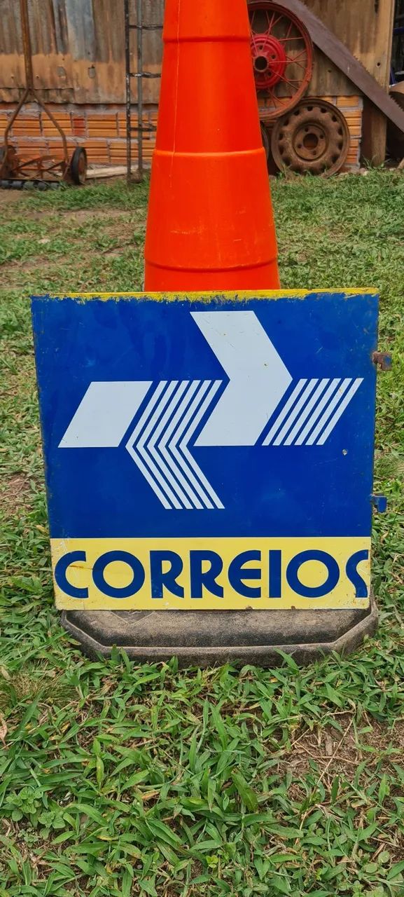 Placa propaganda Correios 