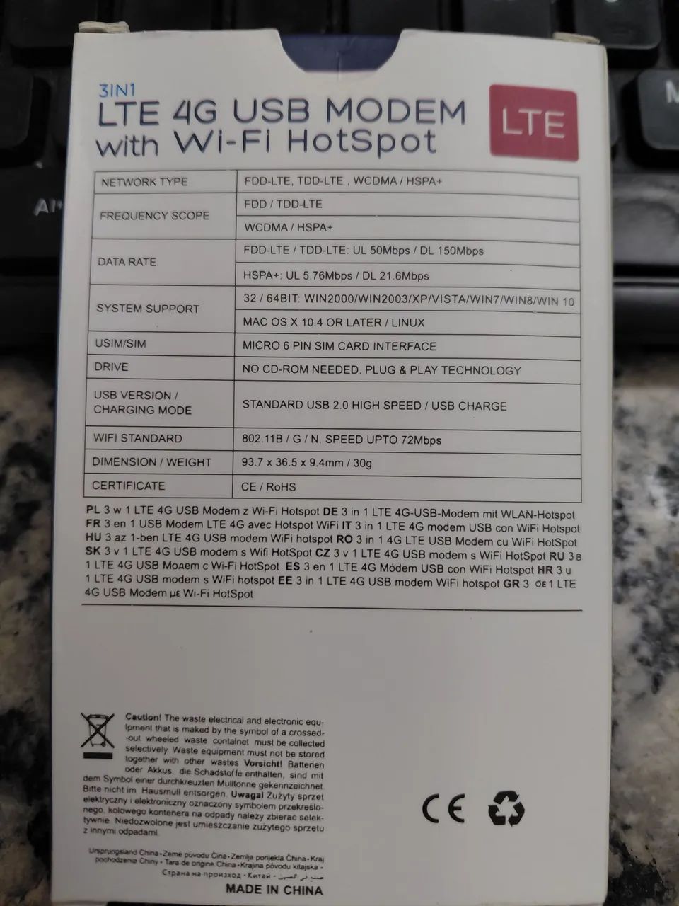 Modem lte 4g com wi-fi hotspot - Foto 2