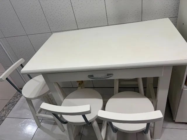 Mesa de jantar extensível + 3 cadeiras  - Foto 3