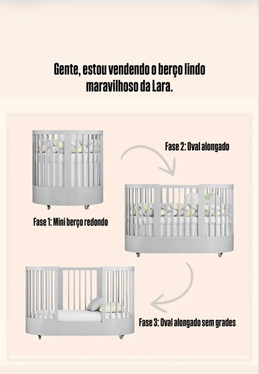 Berço Multifase Branco - Foto 2
