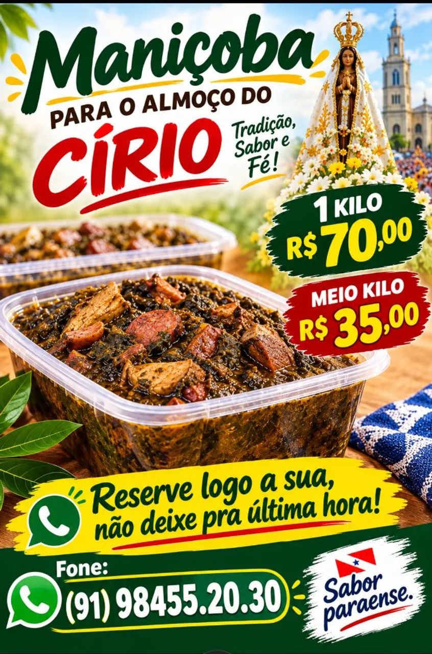 MANIÇOBA PARA O CIRIO 