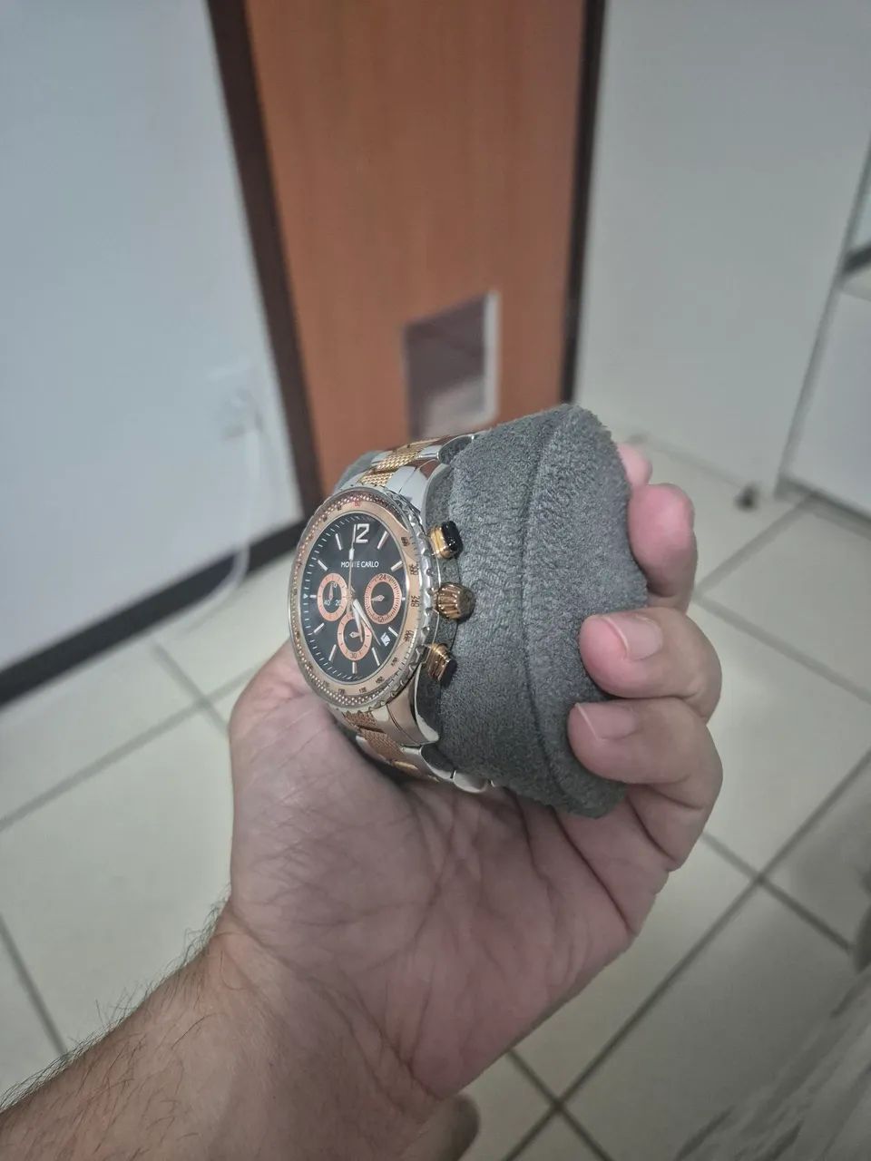 Relógio Monte Carlo Cronógrafo 43 mm - Foto 3