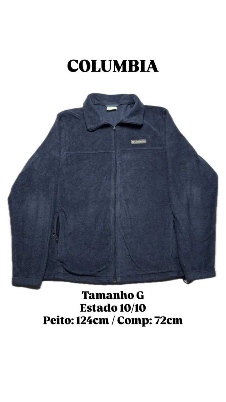 Fleece columbia marinho
