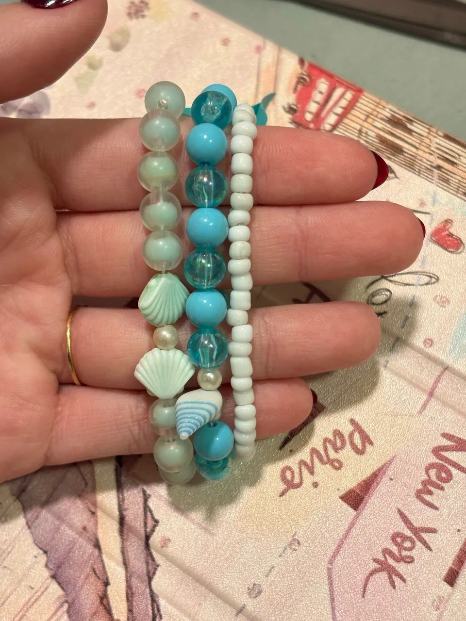 Kit de pulseira infantil de miçanga 
