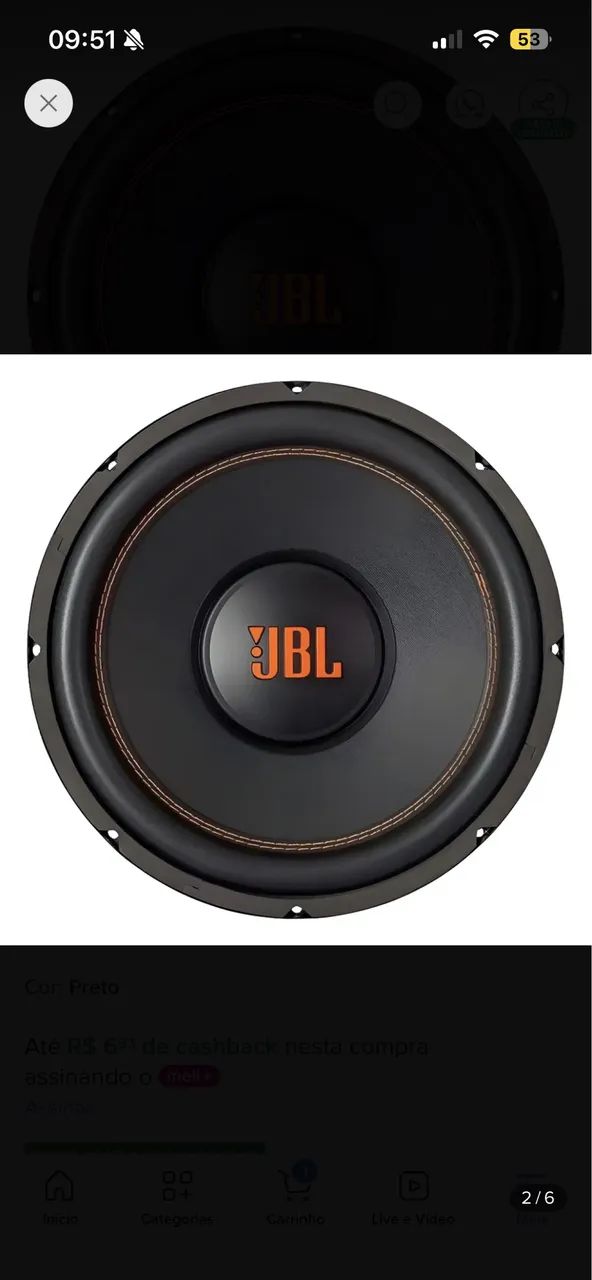 JBL novo na caixa 12 polegadas 350wrms