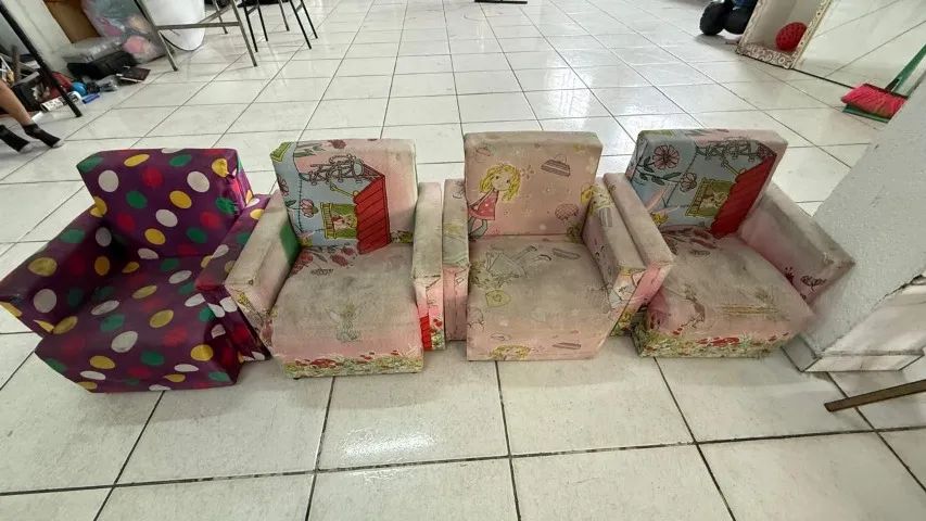 KIT 4 POLTRONA INFANTIL - USADAS - Foto 6