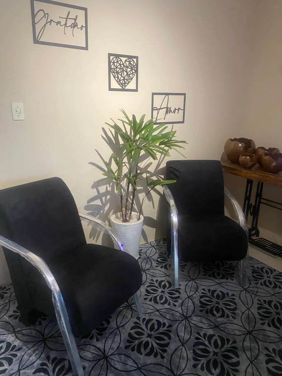Poltronas em suede 